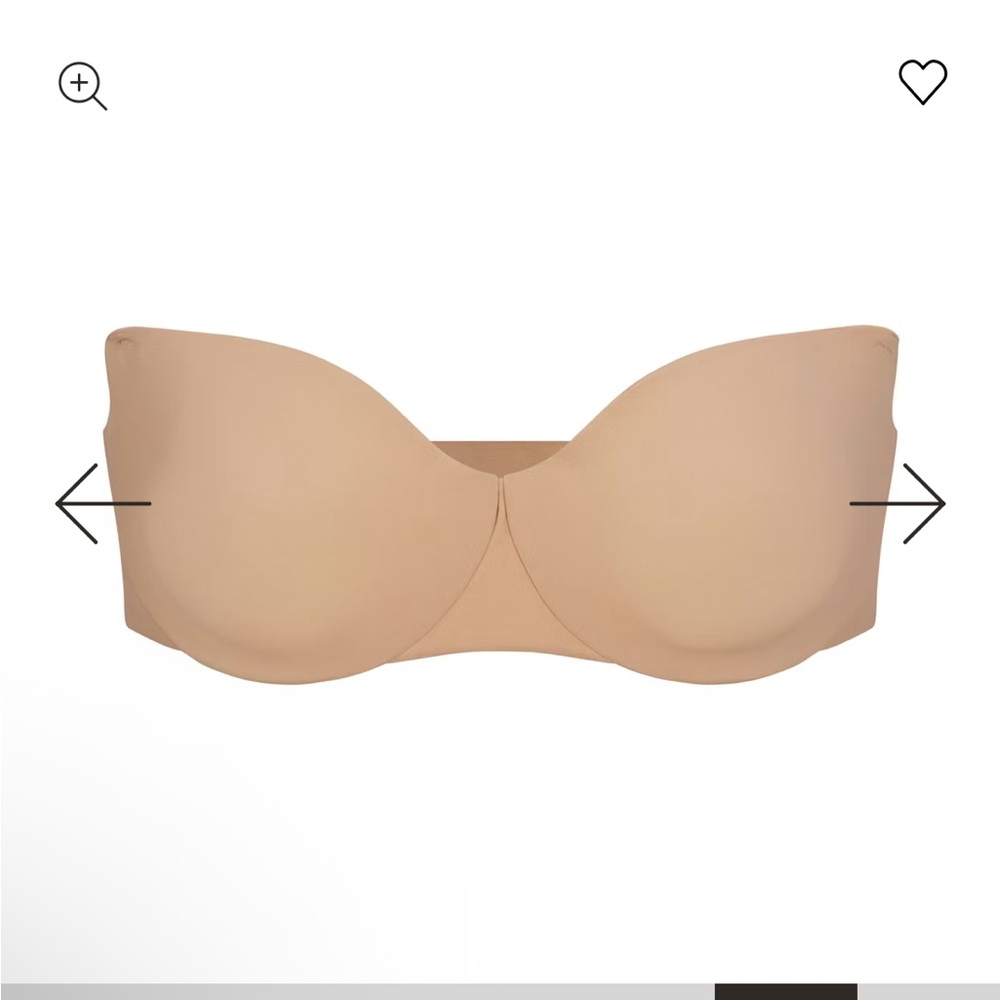 NWT SMOOTHING INTIMATES UNLINED STRAPLESS BRA CLAY